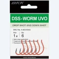 Carlige BKK DSS-Worm UVO, Drop Shot - Split Shot, Nr.2/0, 5buc/pac