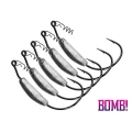 Carlige Delphin offset lestat BOMB! HeavyShank / 5pcs 3g 3/0