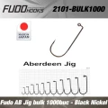 Carlige Fudo AB Jig Black Nickel Nr.2, 1000buc/bulk