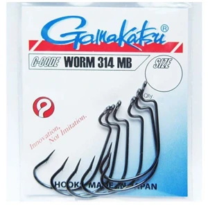 Carlige Offset Gamakatsu Worm-314 MB Nr.2/0, 6buc/pac