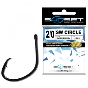 Carlige Sunset Sunhooks SW Circle BN nr.6/0 3buc