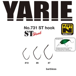 Carlige Yarie Jespa 731 ST Nanotef Barbless nr.7 15buc/plic