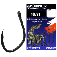 Carlig Owner Amaz 10771 2x-strong Gun Black Super Kue Nr.4/0