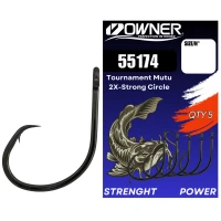 Carlig Owner Amaz 55174 Tournament Mutu 2x-strong Circle Nr.5/0, 5buc/pac