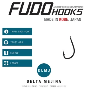 CARLIGE FUDO DELTA MEJINA BN-0031 Nr.4 Black nickel 8buc/plic