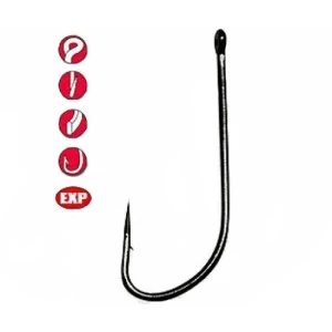 CARLIGE GAMAKATSU CARLIG LS-1053 EYED NICKEL NR.12 10BUC/PLIC