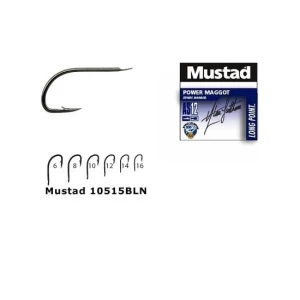 Carlig Mustad Forjat BLN Power Maggot, 10buc/plic Nr.12     