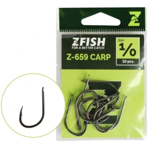 Carlige Zfish Carp Hooks Z-659, Nr.1/0, 10buc/pac