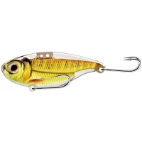 Cicada Live Target Sonic Shad Blade Bait, 5.5cm, 14g, Glow / Pumpkin