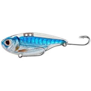 Cicada Live Target Sonic Shad Blade Bait, 5cm, 10g, Silver / Blue