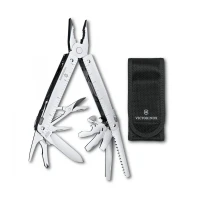 Cleste Multifunctional Victorinox Swiss Tool MX, Silver in nylon pounch 3.0327.MN