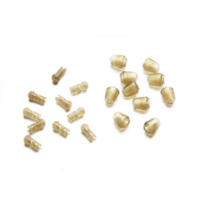 Conector Falcon Quick Change Beads, Marime L, 10 Buc/Plic, Maro Transparent