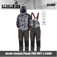 Costum Ploaie Norfin Pro Dry 3 Camo, Marime M