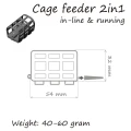 Momitor Orange Cage Feeder 2in1 InLine DF86010 60gr Bulk