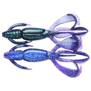 Creatura Keitech Crazy Flapper, Electric Junebug 408, 7.1cm, 8buc/plic