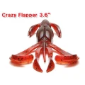 Creatura Keitech Crazy Flapper, Electric Junebug 408, 7.1cm, 8buc/plic