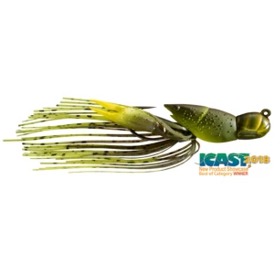 Creatura Live Target Hollow Crawfish Jig, Green / Chartreuse, 4cm, 11g