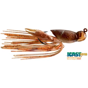 Creatura Live Target Hollow Crawfish Jig, Natural / Brown, 4.5cm, 14g