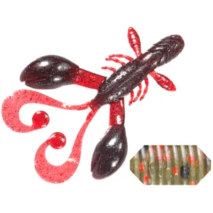 GRUB COLMIC RUGBY CRAW 4.5" 11.4cm WATERMELON RED FLK