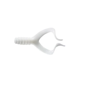 Grub Mister Twister Double Tail 10cm White 5buc/plic
