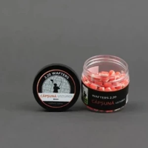 Wafter 220Baits 6mm Capsuna & Usturoi  Portocaliu - Alb