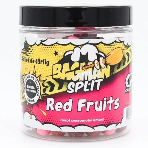 Boilies de Carlig Critic Echilibrat CPK Bagman Split, Red Fruits, 10/14mm