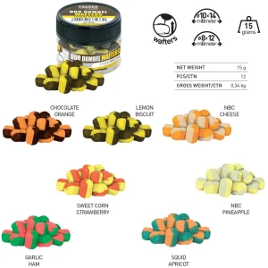 Wafters Carp Zoom Duo Dumbel, Chocolate-Orange, 10-14mm, 15g