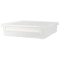 CUTIE PLANO PLA1313 STORAGE BOX CLR P WHT LATCH 35.6cm x 30.5cm x 33cm
