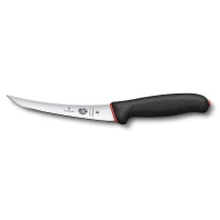 Cutit Dezosat Victorinox Fibrox Dual Grip, Curved, Lama Flexibila 15cm, Negru/Rosu