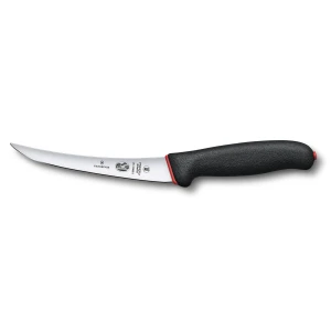 Cutit Dezosat Victorinox Fibrox Dual Grip, Curved, Lama Super Flexibila 15cm, Negru/Rosu