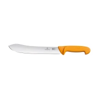 Cutit Macelar Victorinox Swibo Butchers Knife, Varf Lat Ascutit, Lama 25cm, Galben