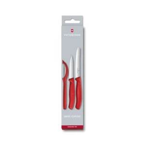 Set 3 Cutite Bucatarie Victorinox , Rosu