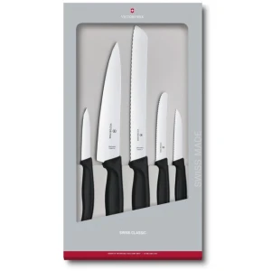Set 5 Cutite Bucatarie Victorinox Swiss Classic, Negru