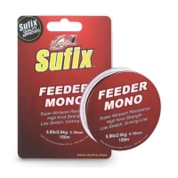 FIR SUFIX MONOFILAMENT FEEDER MONO 0,25MM 150M 12.0LB/BURGUNDY