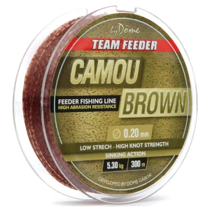 Fir Monofilament Team Feeder By Dome Camou Brown 300m 0.22mm 6.20kg