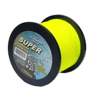 Fir Monofilament Claumar Super Long Cast Yellow Fluo 0.22mm 8.40kg 1200m