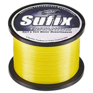 Fir Monofilament Sufix Tritanium Neon Gold 0.45mm, 13.70kg, 680m