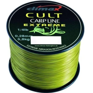 Fir monofilament Climax CULT CRAP EXTREME 1000m 0.40mm 11.20kg Matt Olive
