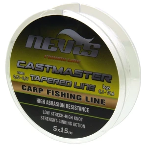  FIR MONOFILAMENT CONIC NEVIS SHOCK LEADER CASTMASTER 0.26-0.57MM, 15M X 5M / 75M 