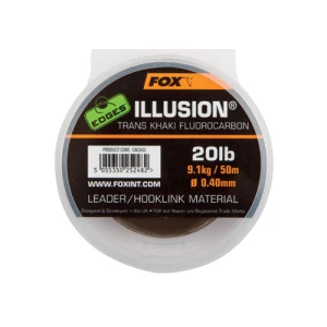 Fluocarbon FOX Edges Illusion Leader 50m 0.40mm 9.1 kg