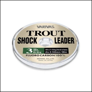 FIR MONOFILAMENT VARIVAS TROUT SHOCKLEADER FLUOROCARBON 30M 0.235MM 8LB