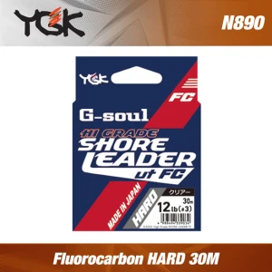 Fir Fluorocarbon YGK G-SOUL HG SHORE LEADER FC HARD 30M 0.70mm 32lb