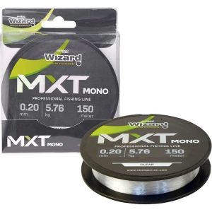Fir Monofilament WIZARD MXT Mono Spinning, Clear, 0.25mm, 8.92kg, 150m