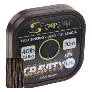 FIR TEXTIL CARP SPIRIT GRAVITY LEAD FREE LEADER 40LB 10MT CAMO GREEN