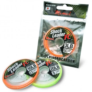 Fir Fluorocarbon MOMOI Shock Leader, Transparent, 0.437mm, 11.34kg, 15m