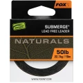 Fir Textil Fox Naturals Submerge Leader, 10m, 50lb/22.7kg