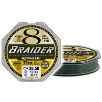Fir Textil Konger Rigging Line Braider X8 Olive Green, 10m, 0.04mm, 4.05kg 