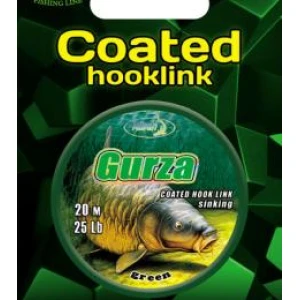 KATRAN Coated braided hook links GURZA 15Lb 20 M/15Lb/20 M/green