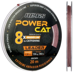 Fir Textil Inaintas Nevis Powercat Braid Leader x8, 20m, 1.20mm, 136kg