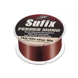 FIR SUFIX FEEDER MONO BURGUNDY 300M 0.16MM
